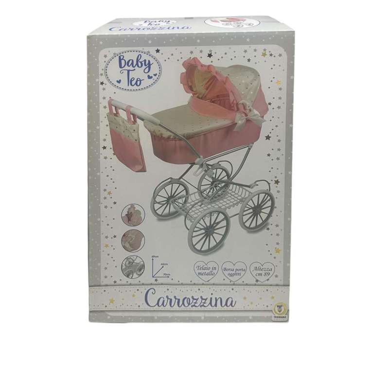 CARROZZINA IN METALLO 69.5X42X89CM 80907