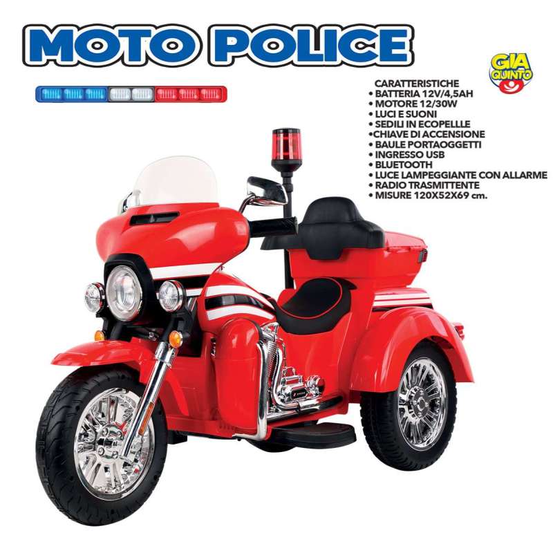 ELT. MOTO POLICE WASHINGTON ROSSA GVC-5661