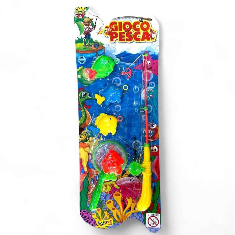 GIOCO PESCA CON RETINO + 4 PESCI GVC-8099 CT12