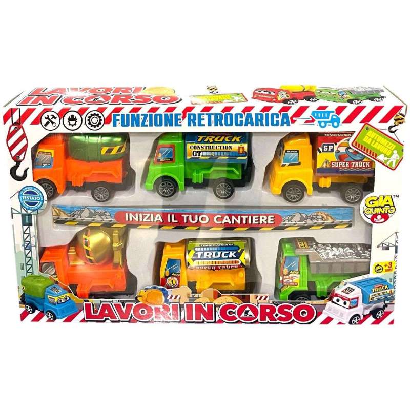 CONFEZIONE 6 CAMIONCI RC GVC-8386 CT12