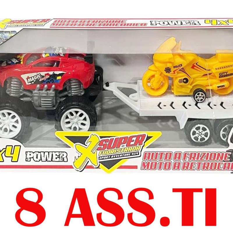 AUTO 4X4 C/RIMORCHIO E MOTO GVC-8446 CT1